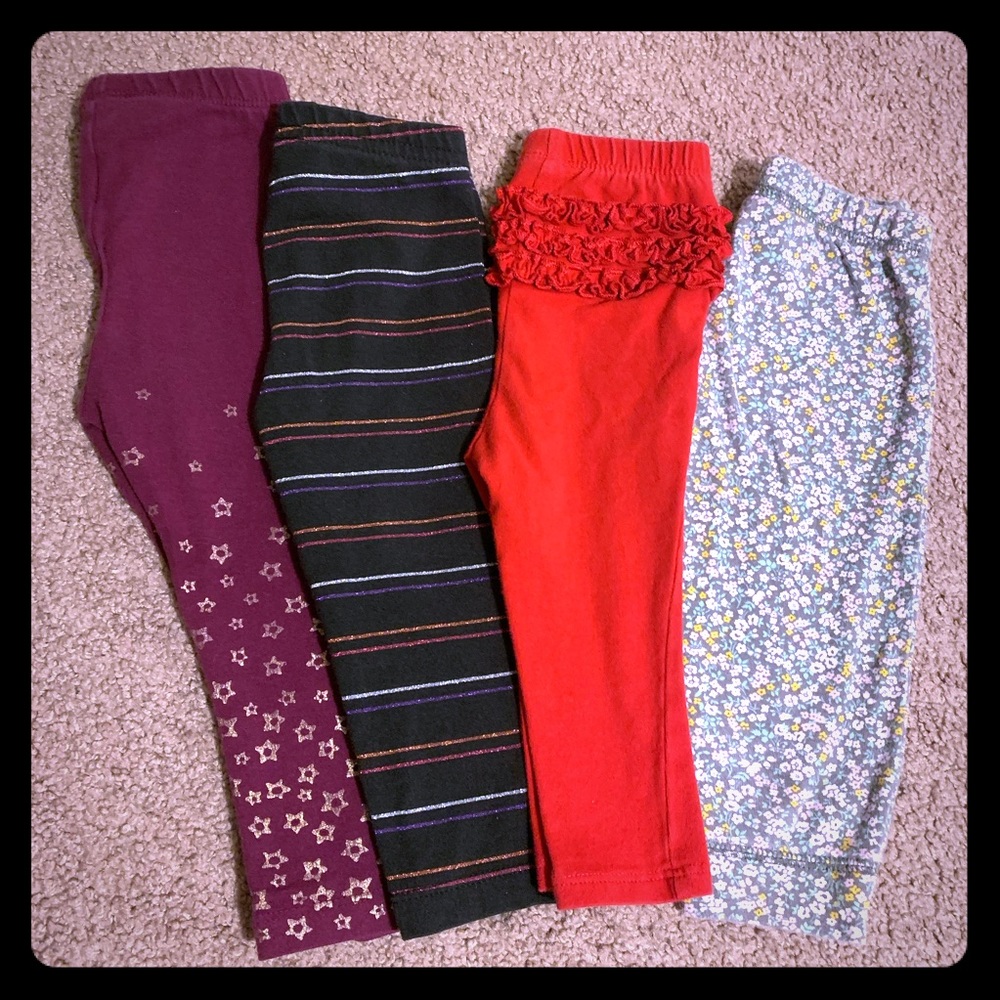 Baby girls leggings bundle between 12-24 Mos